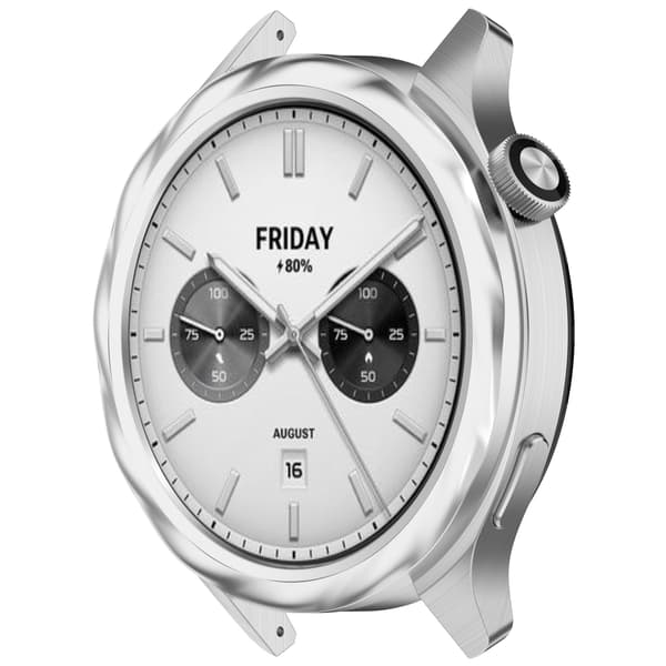 Opgrader din Xiaomi Watch S4/S3 med en elegant ramme i rustfrit stål Silver thread