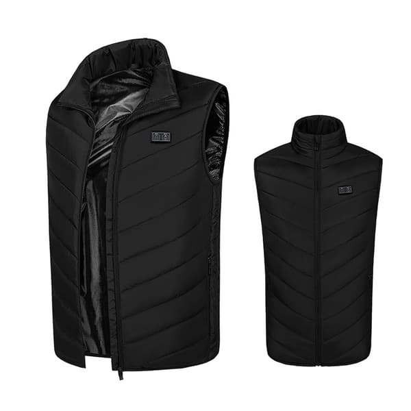 Vintervarmevest 9 varmezoner dobbeltstyring 4XL 4XL