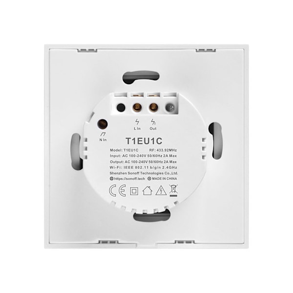 Smart Switch WiFi + RF 433 Sonoff T1 EU TX (1-kanal)