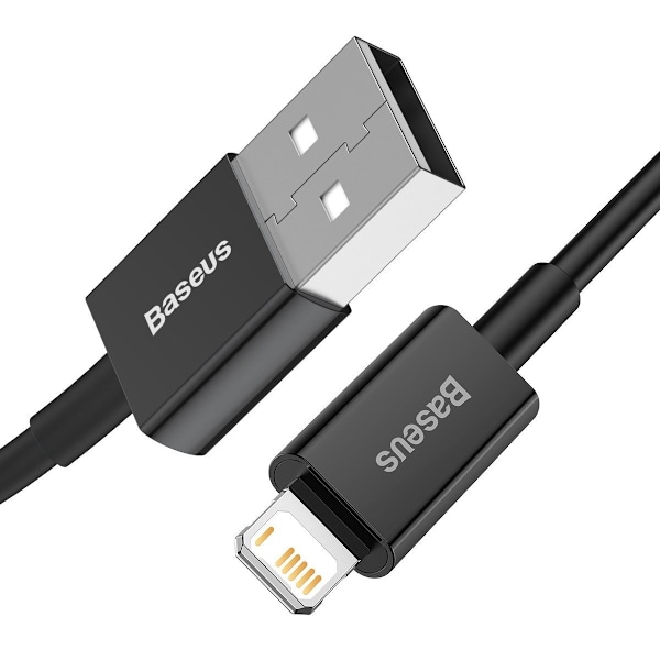 Baseus Superior Series-kabel USB till iP 2.4A 1m (svart)