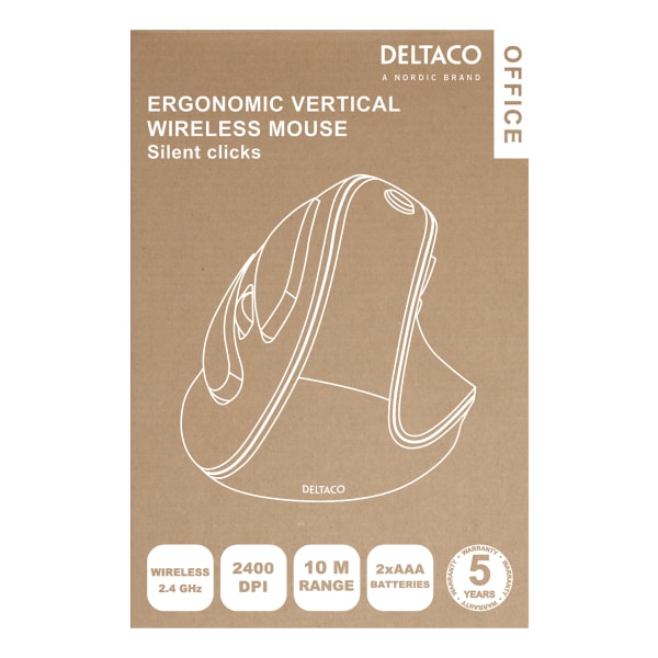 OFFICE Vertical Ergo Wireless Mouse right handed adjust DPI