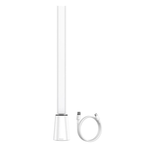 Fällbar skrivbordslampa Baseus Smart Eye uppladdningsbar (vit)