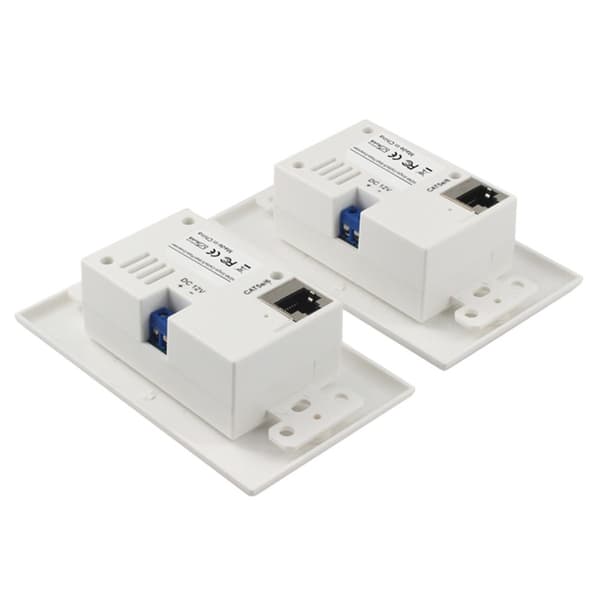 HDMI Single Cat5e/6 Väggplatta Förlängare - 60m med POE och IR Stöd