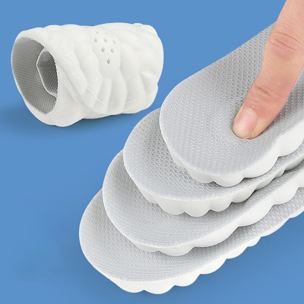 4D Memory Foam PU Indlægssåler for Øget Komfort XXL