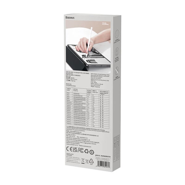 Baseus Smooth Writing 2 Stylus Penna med LED-indikatorer (vit)