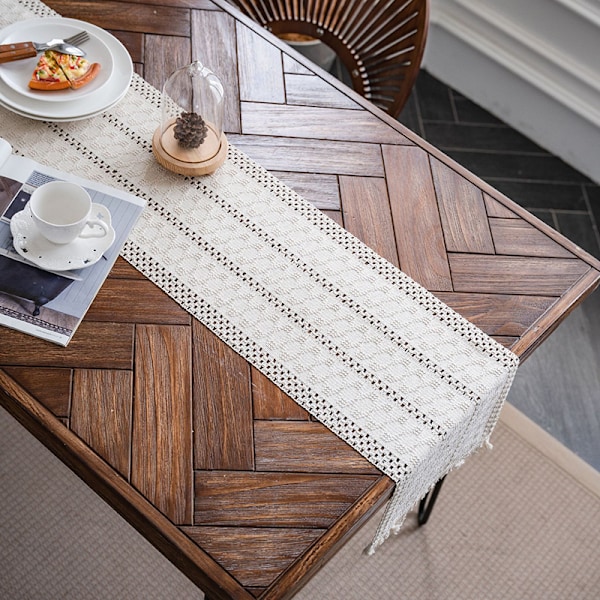 Beige Macrame Dugløber S