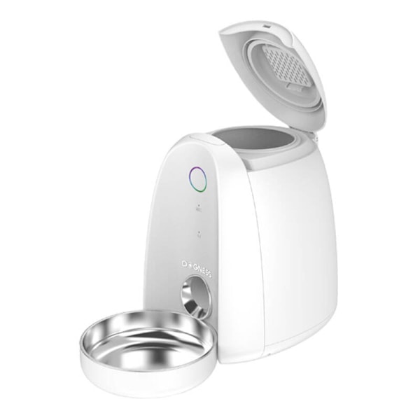 Automatisk husdjursmatare med plastskål WIFI mini Dogness (vit)
