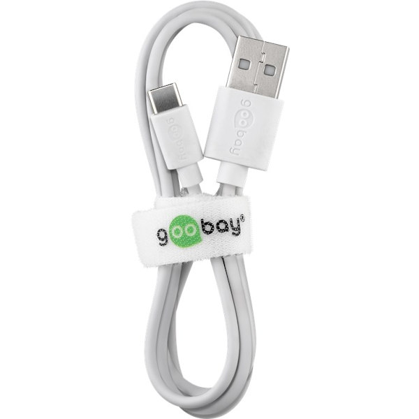 USB-C™ opladnings- og synkroniseringskabel (USB-A > USB-C™)