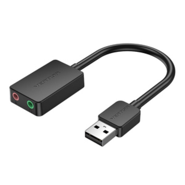Eksternt lydkort USB 2.0 TRS Vention CDYB0 2-port 0,15m
