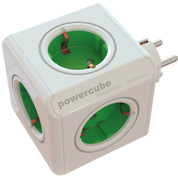 PowerCube Original 5 Sockets, green