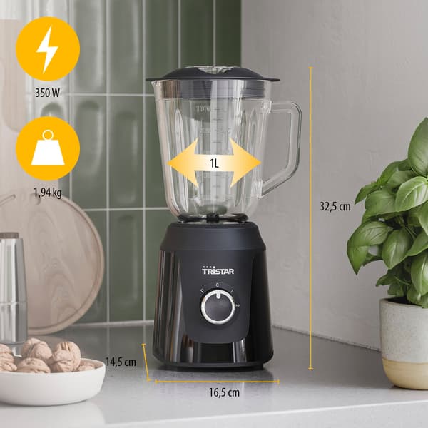 Blender BL-4482 1L Glaskande 350W pulsfunktion