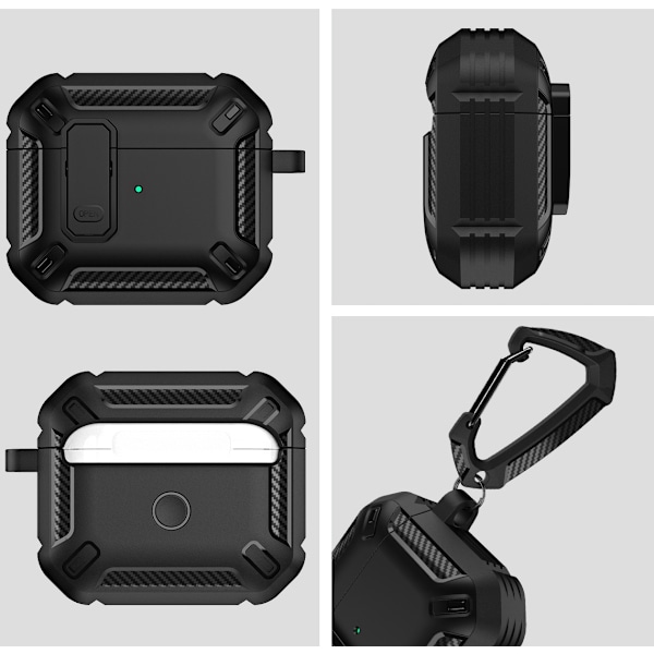 Beskyttende etui til AirPods 1/2 Sort