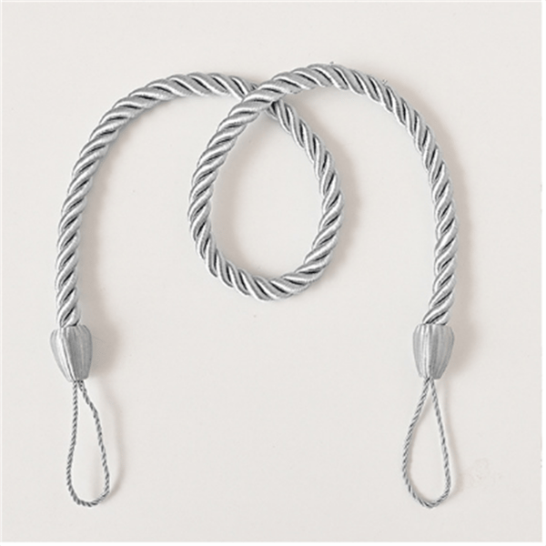 Sæt med 2 gardinbindere, vævede gardinholdere Grey Grey