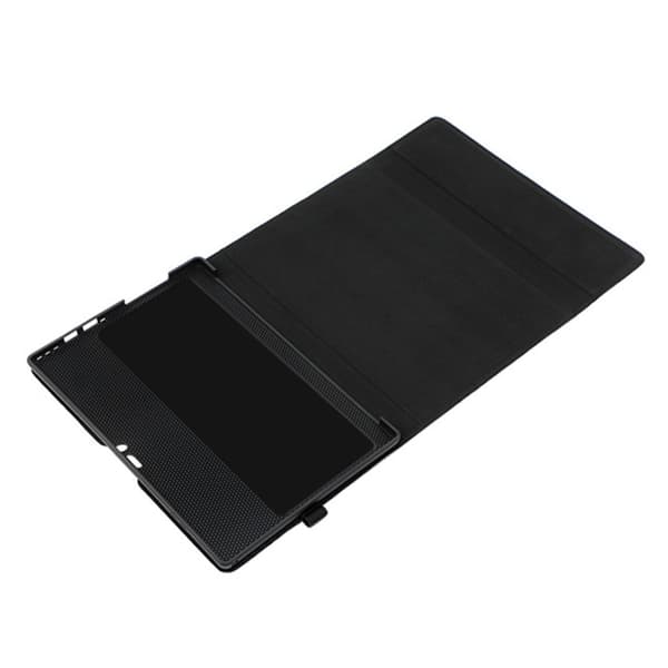 Lammeskindslæder sleeve med stand og strøm-etui - Sort - kompatibel med Microsoft Surface Pro 9 - TPU soft shell, ventileret køling, magnetisk lukning
