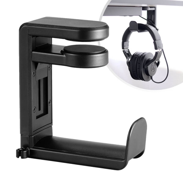 DESIRE2 Hållare för Hörlur/Headset Svart Monterat på skrivbordss