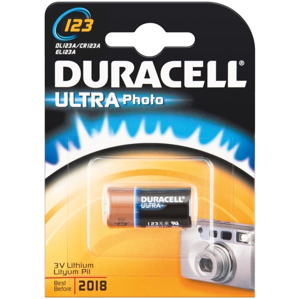 Duracell CR123A (DL123) batteri, 1 st. blister