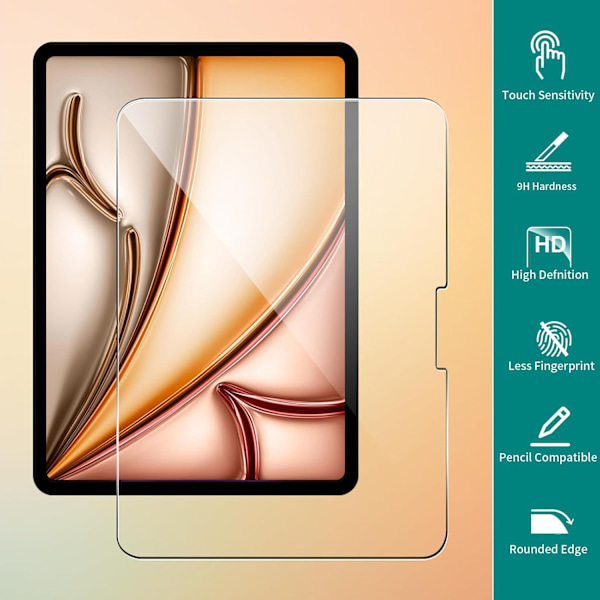 iPad 11 (A16) 2025 Skärmskydd i härdat glas 2-pack
