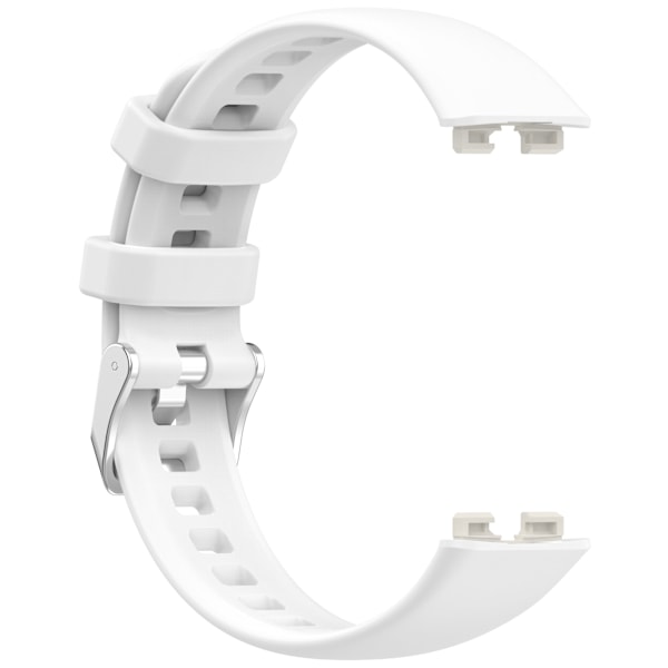 Klockarmband i Silikon för Huawei Band 9 & Band 8 Vit