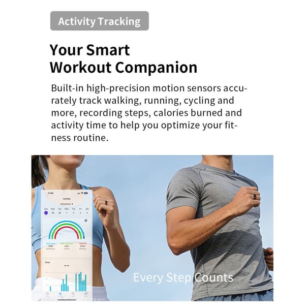 Smart-ring med Bluetooth 5.2, gestusstyring og opladningsetui til hverdagsbrug, sport og livsstilsfunktioner Silver 10 Silver 10