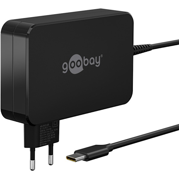 USB-C™-laddare för laptops (90 W) svart