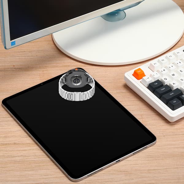 Elegant urrem i rustfrit stål til Galaxy Watch 8-serien Silver Silver