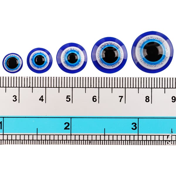 DIY-kit med Resin Evil Eye - Marinblå XXL
