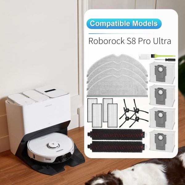 INF Tillbehör 21 delar  Roborock S8/S8+/S8 Pro Ultra