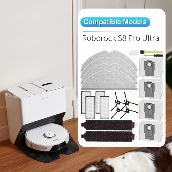 Tillbehör 21 delar Roborock S8/S8+/S8 Pro Ultra
