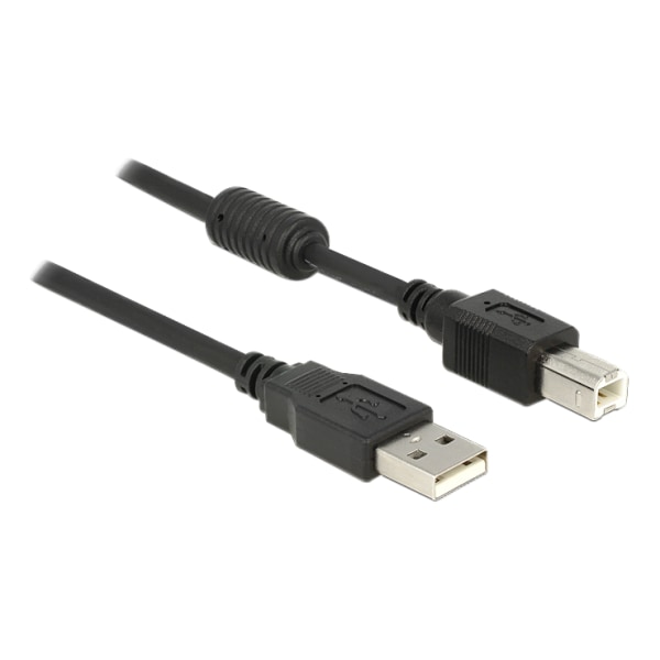 Cable USB 2.0 type A male > USB 2.0 type B male 1 m black
