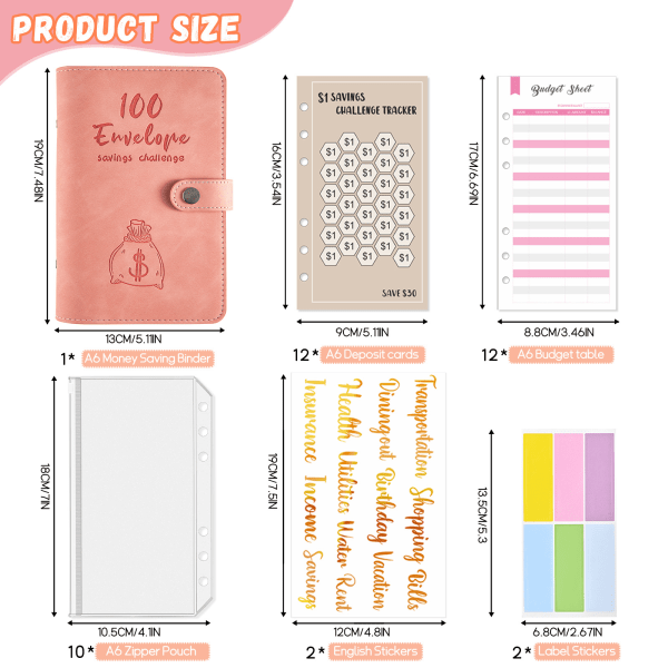 Pengar Pocket Planner Rosa