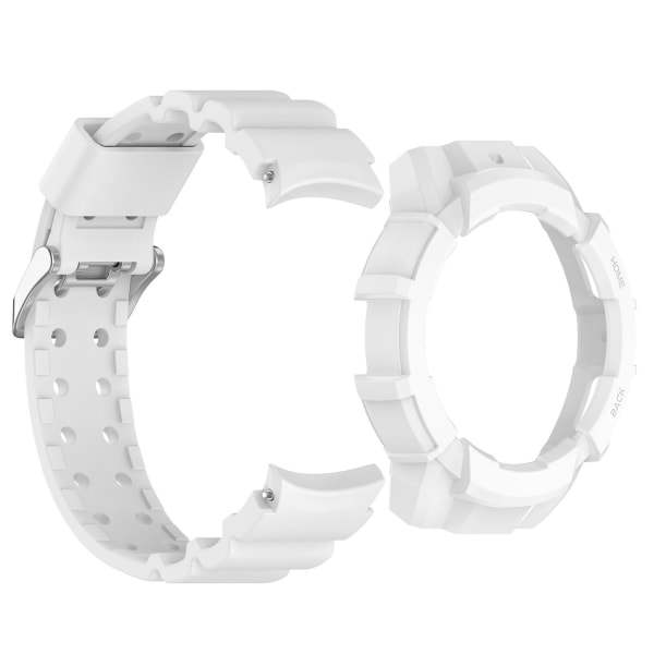 Klockarmband med skyddsfodral för Samsung Galaxy Watch 6 40mm Vit