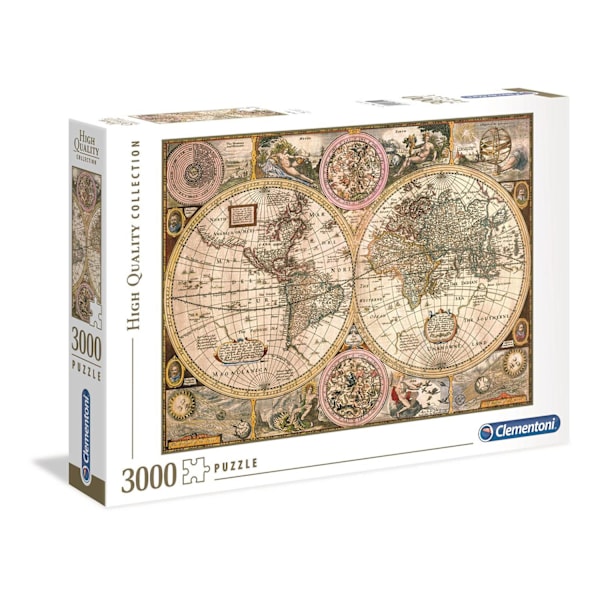 Puslespil 3000 Pcs High Quality Collection Old Map