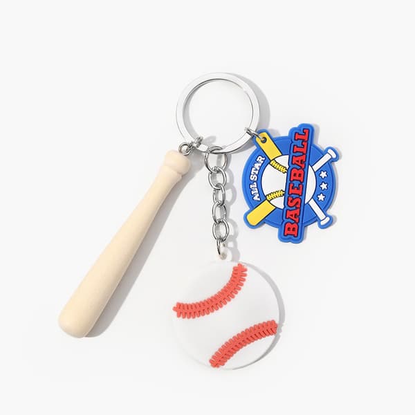 Akryl Baseball Nøglering Sæt - Stilfuldt Bil- & Nøgle Tilbehør Model 8