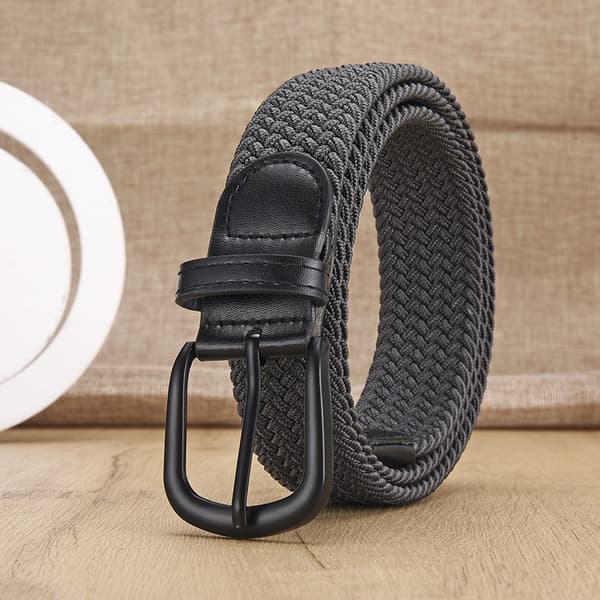 Ei reikää elastinen kudottu vyö Grey L Grey L