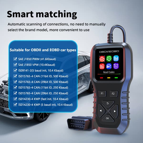 Motor Diagnostic OBD2 Scanner - Check Engine Light Reader