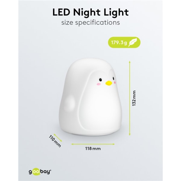 LED-nattlampa "Pingvin"