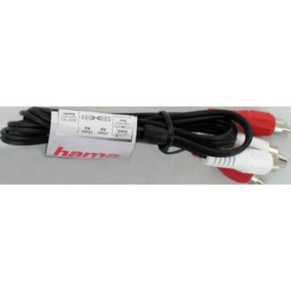 Kabel 2xRCA 2xRCA 25 pack Bulk 1.2m