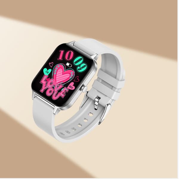 Bluetooth-opkalds-smartwatch med sundhedsovervågning Silver Silver
