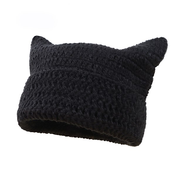 Playful Devil strikket hat Sort