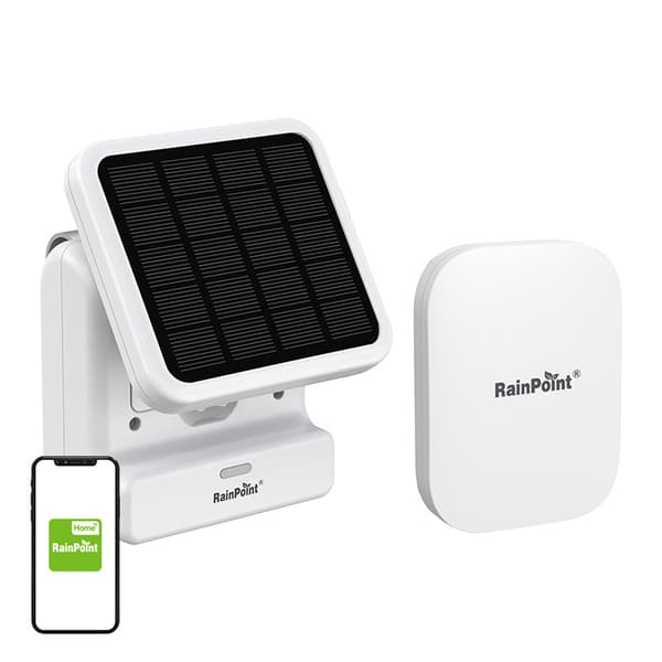Smart solvandpumpesæt med Gateway RainPoint-app