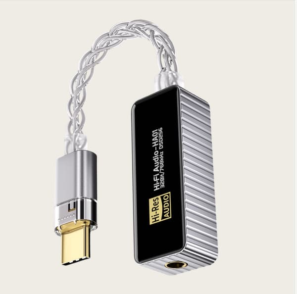 BJ06(HA01) USB-C - 3,5 mm kuulokeadapteri Silver Silver
