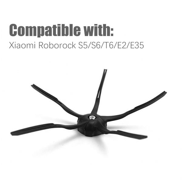 Sidebørste 2-pak Xiaomi Roborock S5/S6/T6/E2/E35 Sort