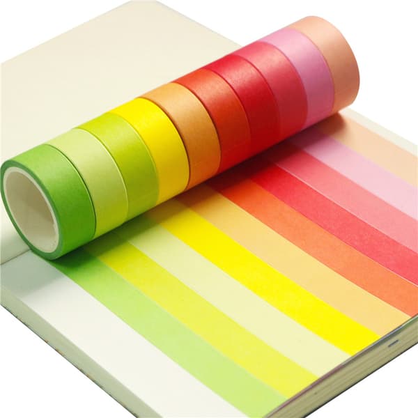 Regnbue Washi Tape Sæt med 20 Ruller
