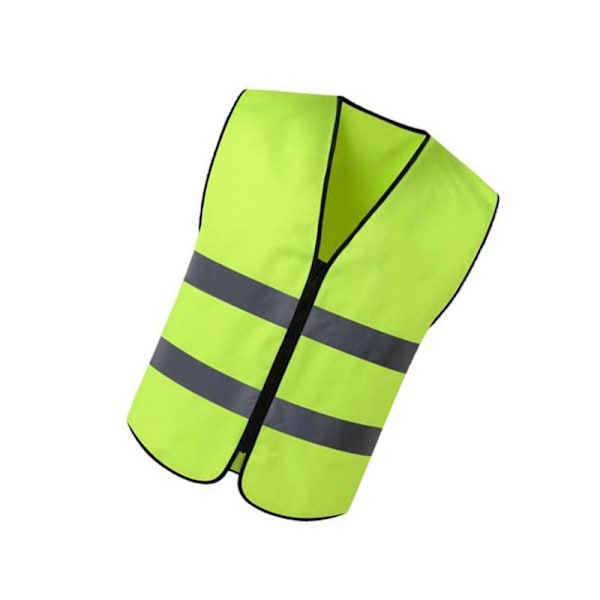 Varselväst Hög Synlighet Reflex - Fluorescerande Gul (2-Pack) - One Size Passar De Flesta