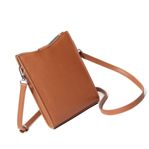 Aito nahkainen korttilompakko Brown Brown