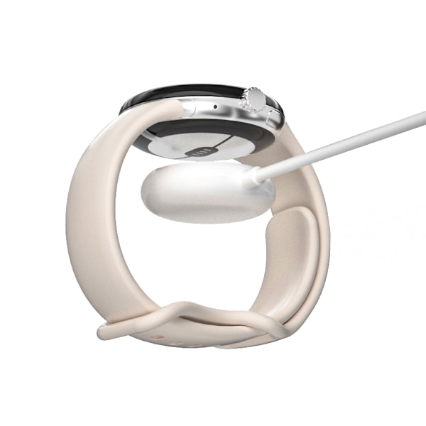 Google Pixel Watch-oplader, magnetisk opladningskabel til Pixel Watch 1. generation Hvid