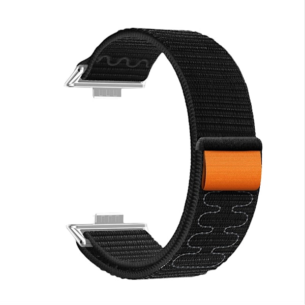 Stilfuld nylonløkkestrop til Huawei Watch Fit 4 Pro Sort