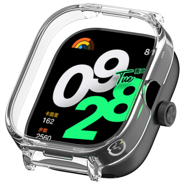 Redmi Watch 5 -kotelo, jossa on puoliksi kääritty kehys (20 mm:n aukko) Läpinäkyvä