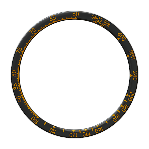 Musta ja oranssi kehys Fenix 8:lle (43 mm) - Värikäs versio