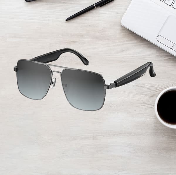 Smarte Bluetooth-briller HY-1001 - Lyd og bekvemmelighed Grey Grey